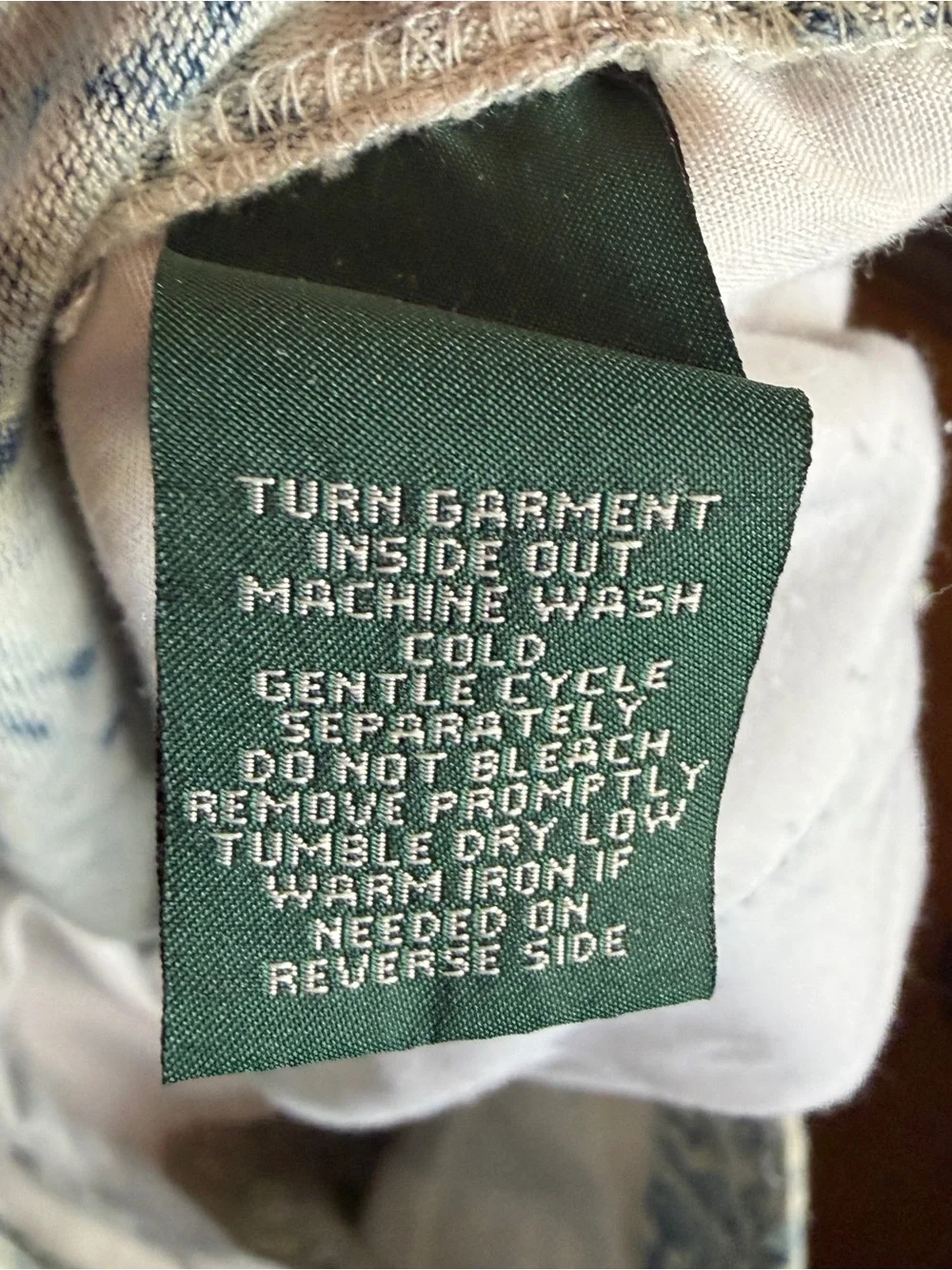 Vintage Lauren Jeans Co Ralph Lauren Paisley Cargo Pants Size 14 Cotton Linen